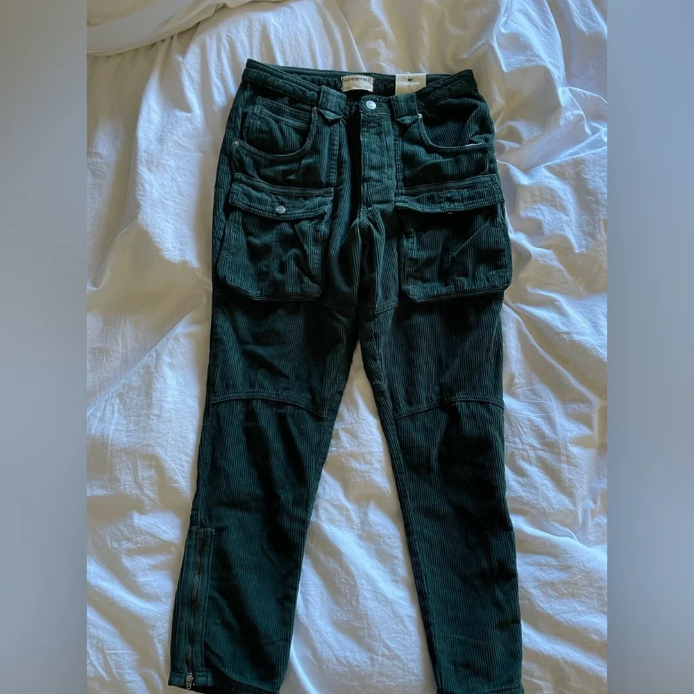 NWT free people the london calling low rise tapered leg pants - Picture 4 of 6